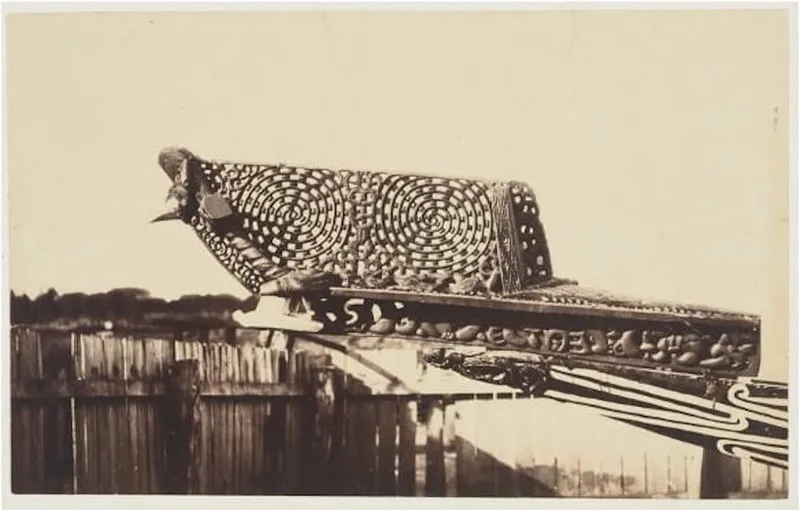 The whakairo on Te Toki a Tapiri.