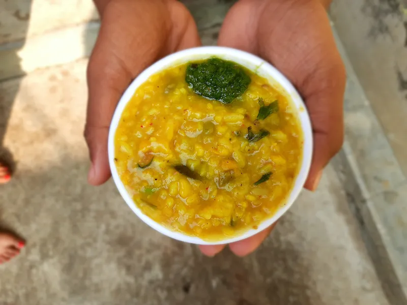 Famous Indian Food Khichdi is ready to serve.