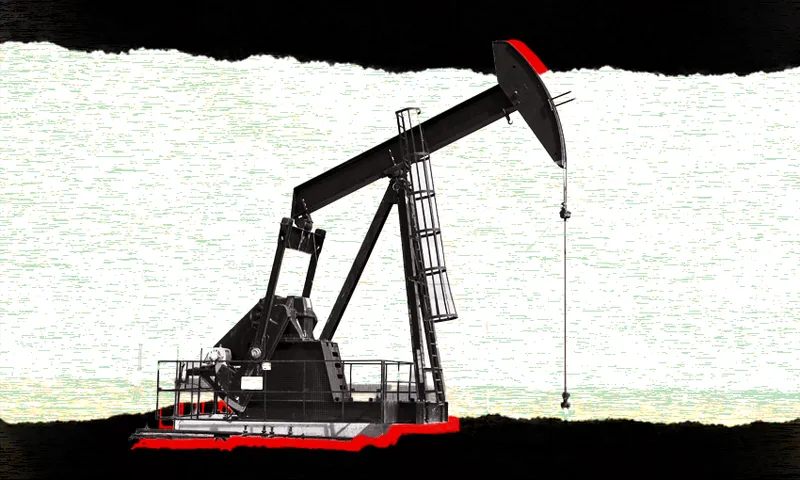 an oil pump with a threatening black background