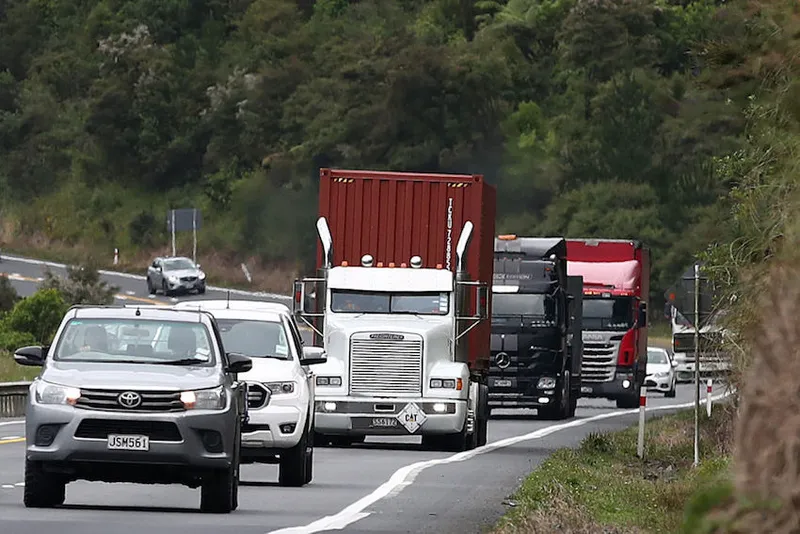 Hundreds Of Shipping Containers Trucked Into Auckland