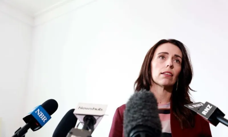 Prime Minister Jacinda Ardern Holds Press Conference In Auckland