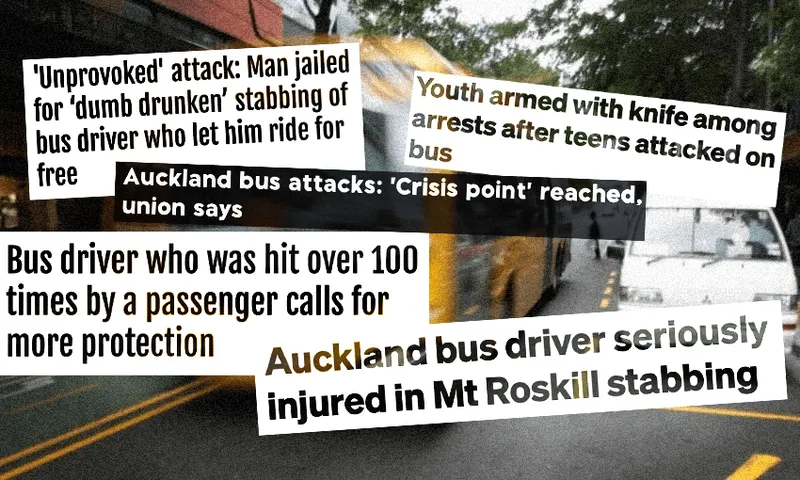 Concerning headlines about abuse on buses in NZ.