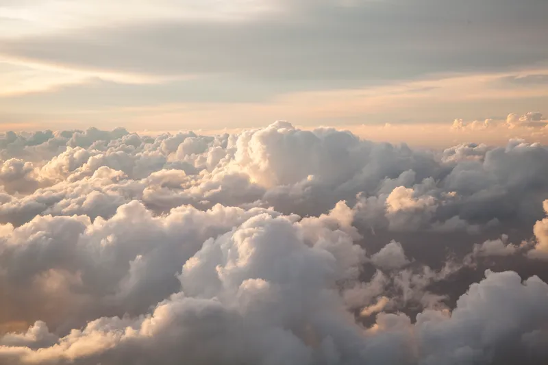 Clouds seen from an airplane