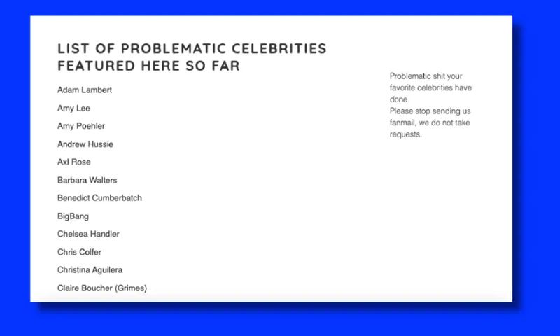 Maddie money  - List of problematic celebs