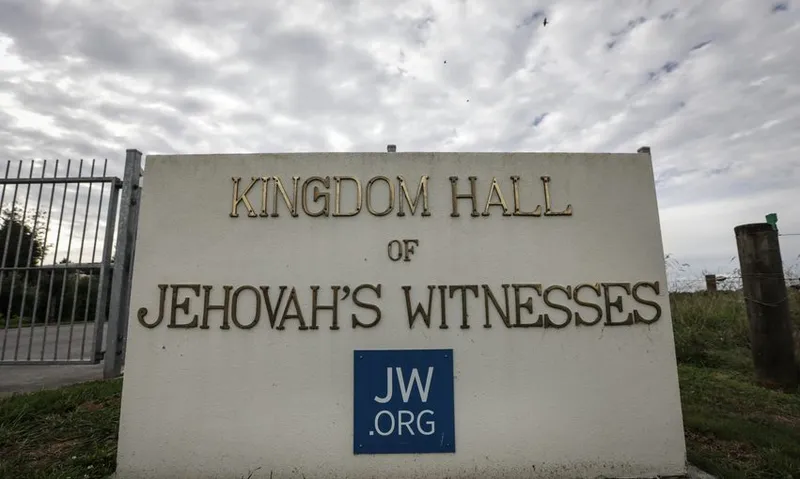 a sign for a jehovahs witness kingdom hall