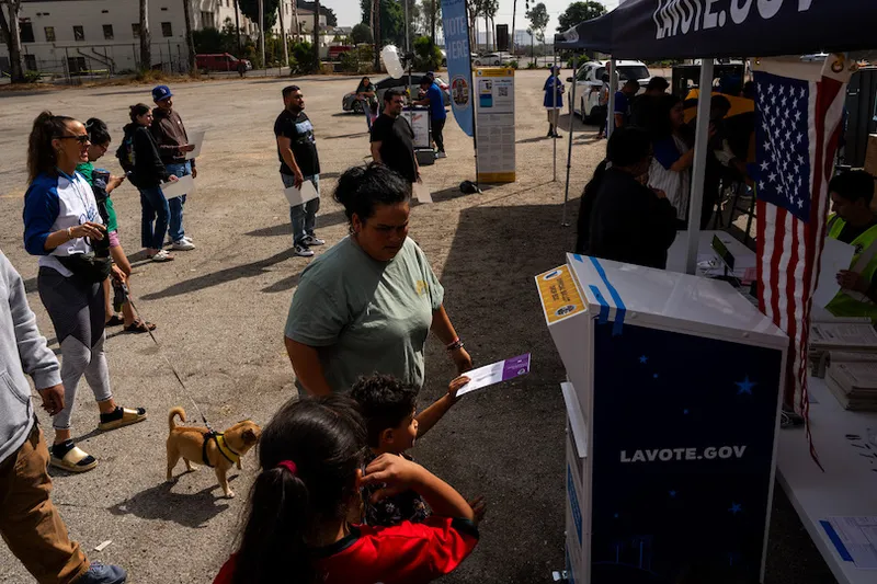 Early Voting In Los Angeles For 2024 U.S. Presidential Election