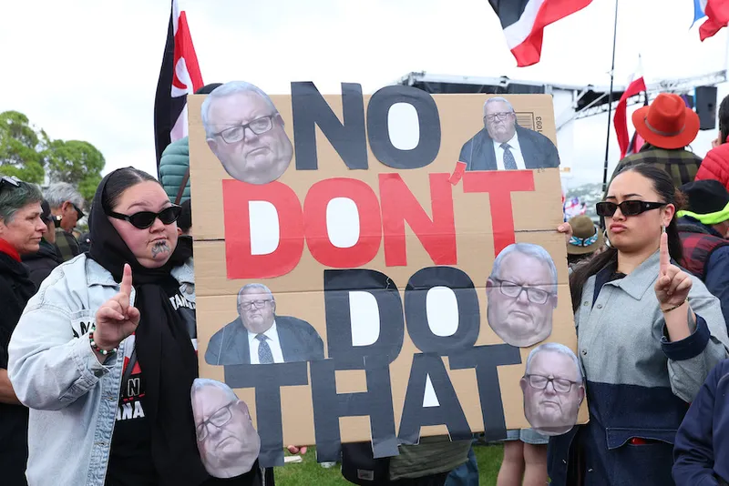 Hikoi In Opposition To The Treaty Principles Bill Arrives In Wellington
