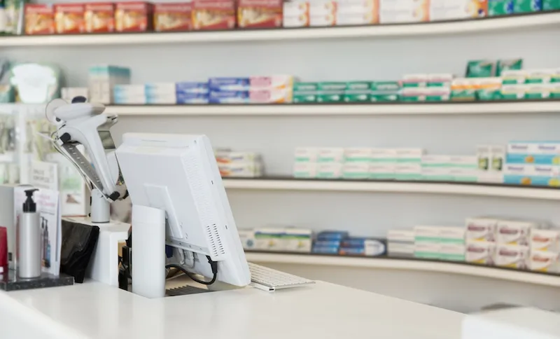Salesroom of a pharmacy
