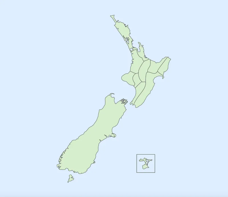 2023 NZ census iwi region map.