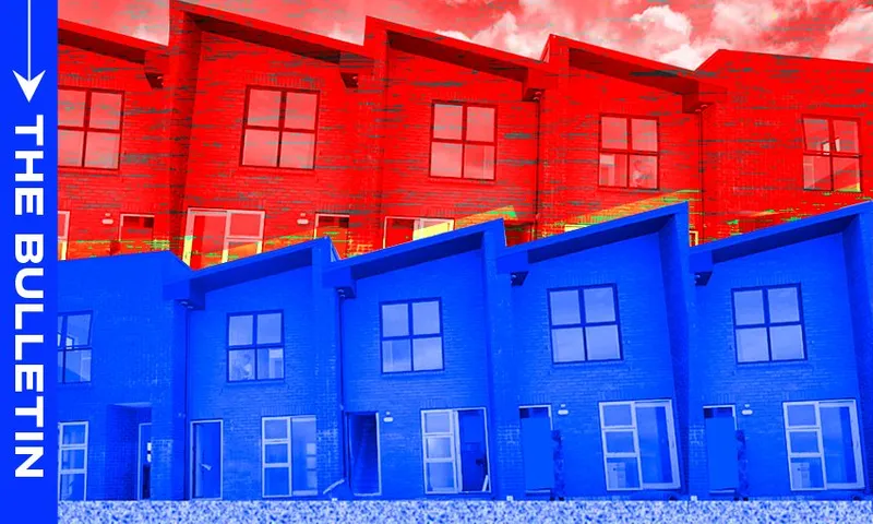 rows of town houses