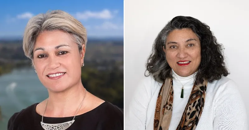 Left: Harete Hipango (Te Tai Hauāuru). Right: Hinurewa te Hau (Tāmaki Makaurau).