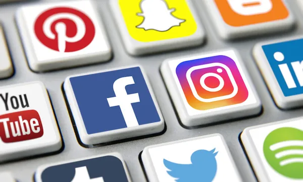Social media icons internet app application