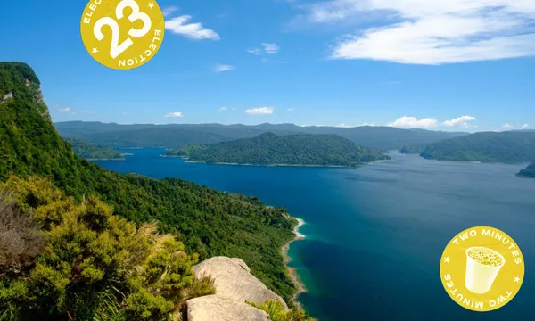 Lake Waikaremoana in Te Urewera, Tūhoe country.