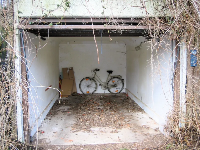 White Bike in White Garage