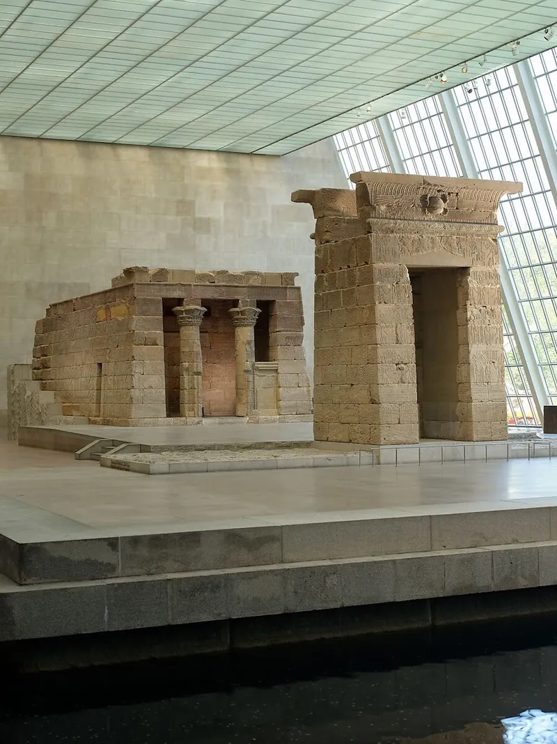 The Temple of Dendur inside the Met.
