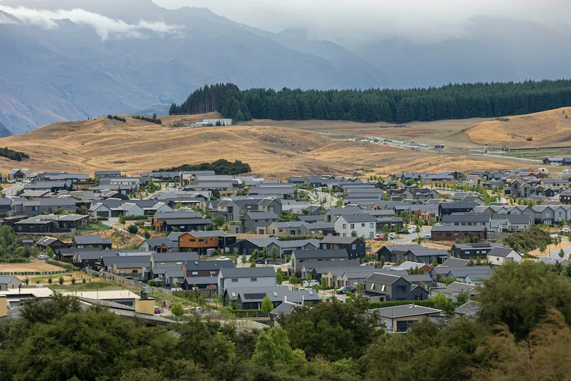 New suburb development in mountain region
