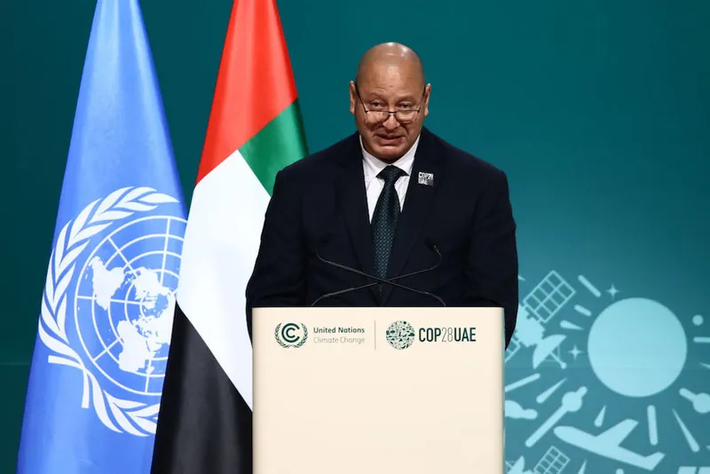 King Tupou the 6th at Cop28.