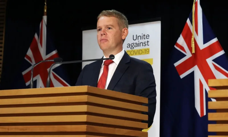 covid-19 minister chris hipkins feb 23 getty
