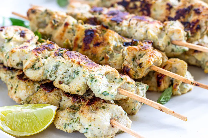 Extreme Close-Up Chicken Tikka