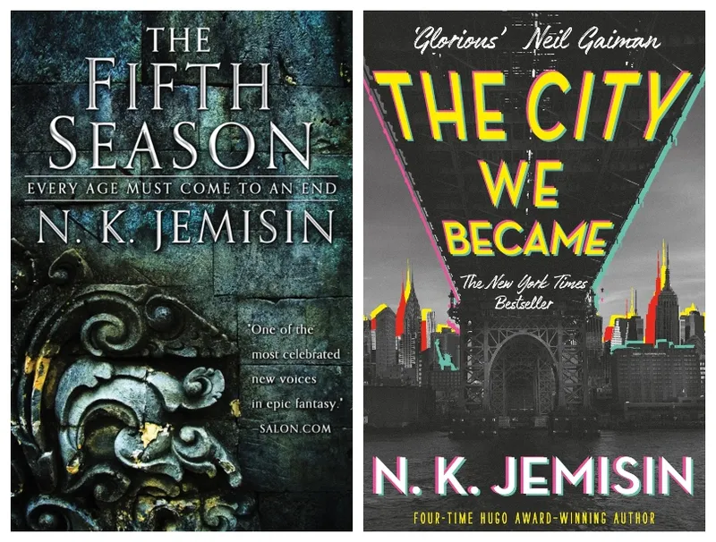 Two book covers, both ominous-looking.