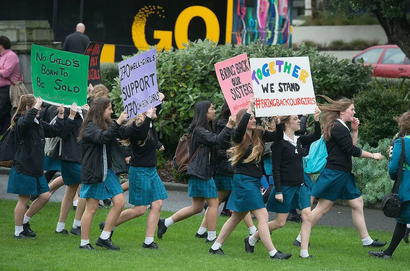 Protest Against Abduction Of Nigerian Schoolgirls In Wellington