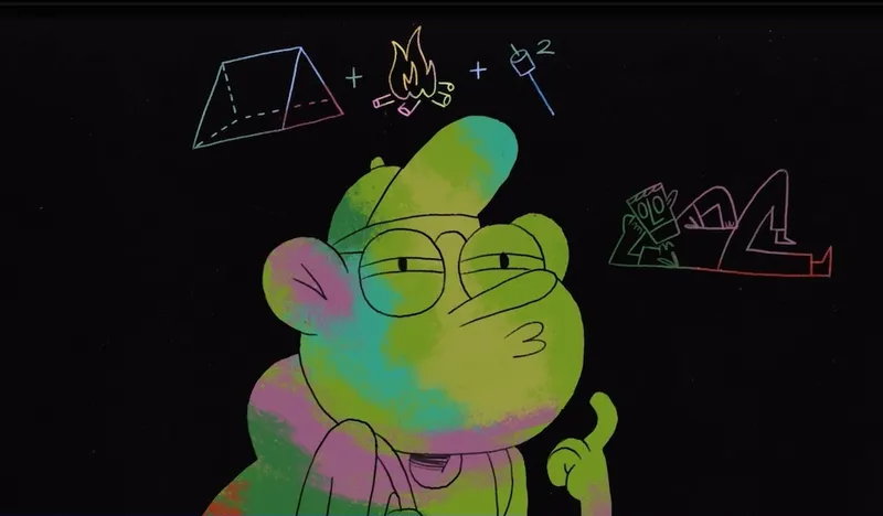 An image from animated programme Riddle Me This