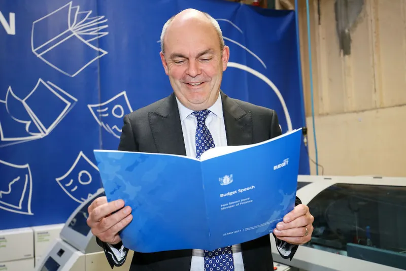 Finance Minister Steven Joyce Visits Budget 2017 Printer