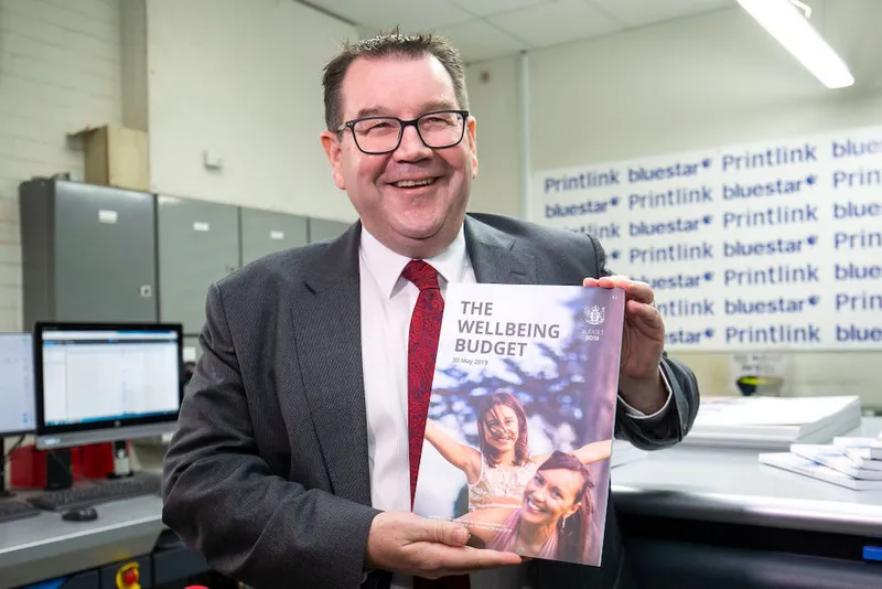 Finance Minister Grant Robertson Visits Budget 2019 Printer