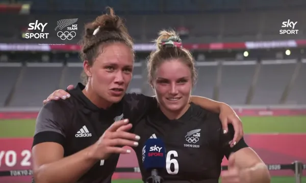 BEST INTERVIEW EVER! Ruby Tui & Michaela Blyde _ NZ Women’s Rugby Sevens _ Olympic Games Tokyo 2020 2-57 screenshot