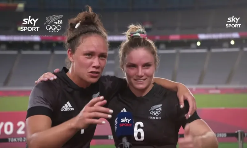 BEST INTERVIEW EVER! Ruby Tui & Michaela Blyde _ NZ Women’s Rugby Sevens _ Olympic Games Tokyo 2020 2-57 screenshot