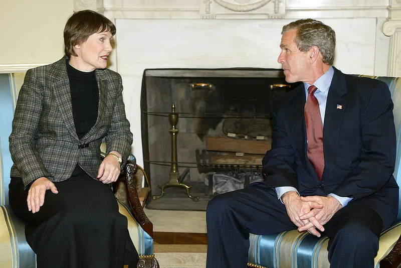 Bush Meets with New Zealand Prime Minister