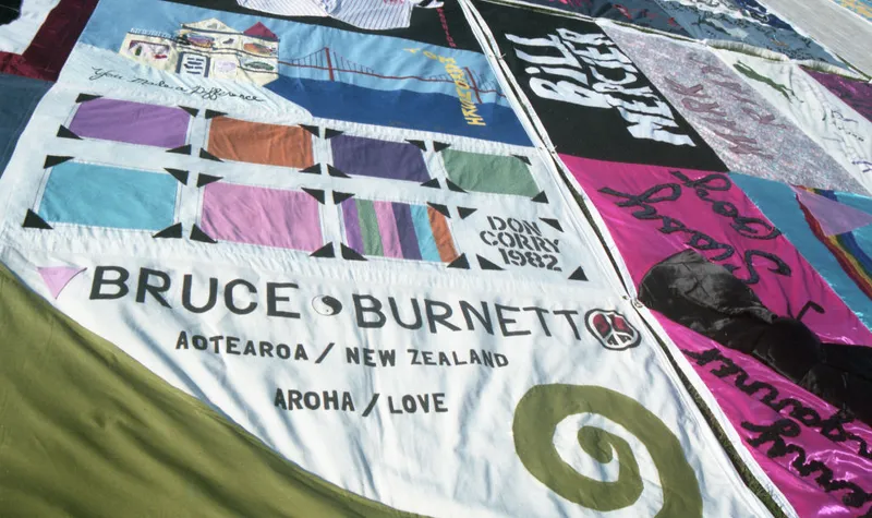AIDS Quilt Displayed On The National Mall