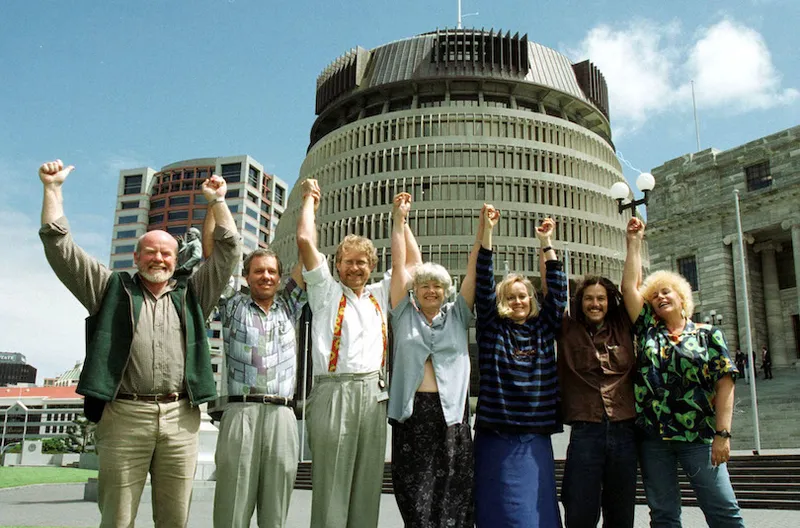 The Green Party members met at parliment for their