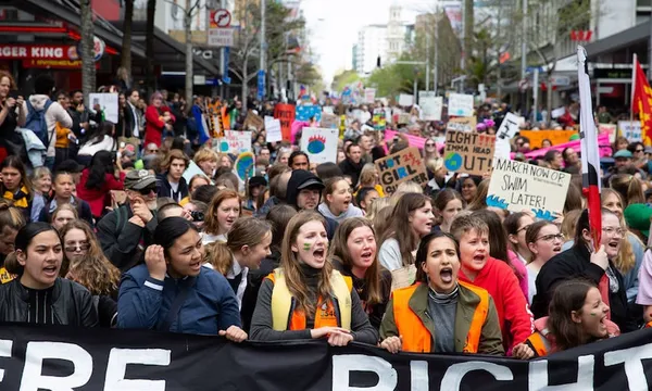 The climate strike in Auckland in 2019 Photo Sylvie Whinray