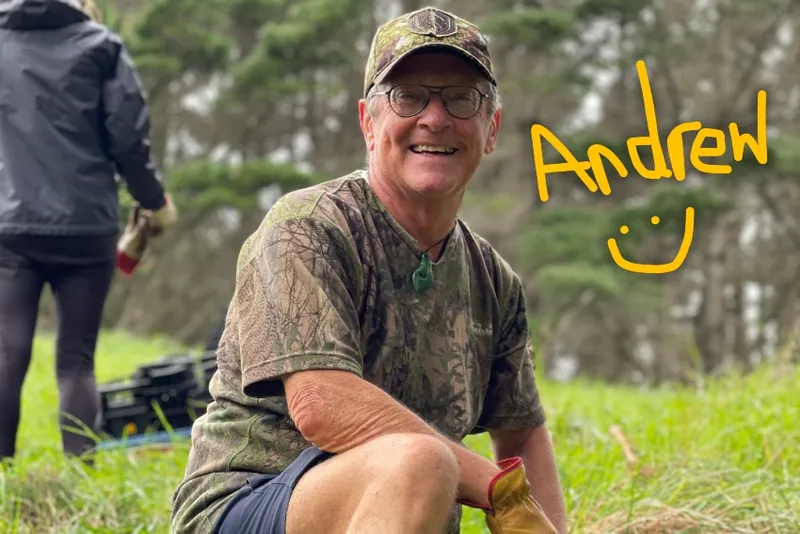 Portrait image of Friends of Tawa stalwart Andrew