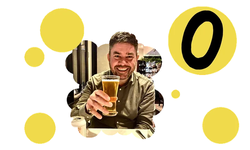 Grant Caunter enjoys a hoppy 0%er (Photo: Supplied)