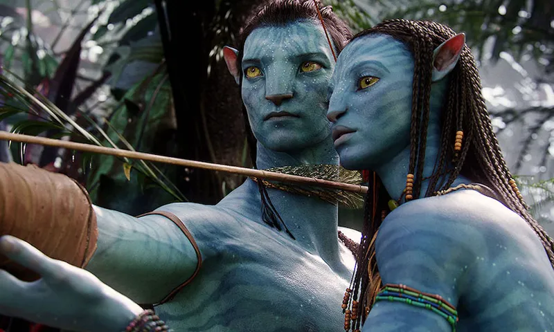 AVATAR, from left: Sam Worthington, Zoe Saldana, 2009, TM &amp; Copyright ©20th Century Fox. All rights