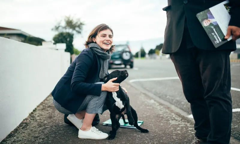 Chlöe Swarbrick on the campaign trail supplied