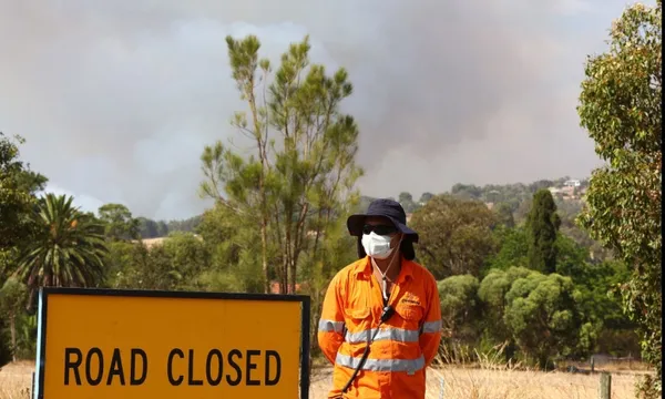 western australia fire and covid getty