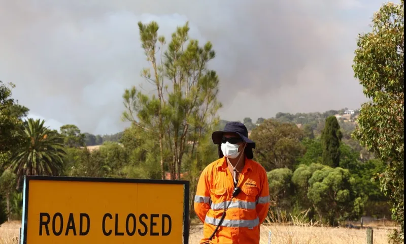western australia fire and covid getty