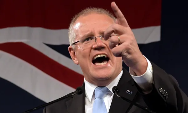 Australian PM Scott Morrison after being re-elected Getty