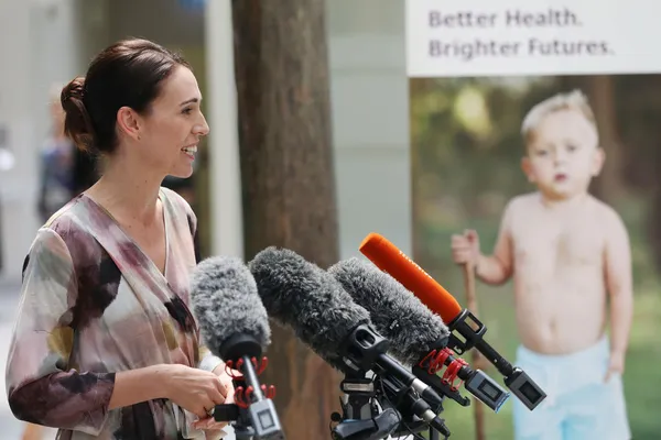 Prime Minister Jacinda Ardern Visits NZ Upgrade Programme Project At Starship Hospital