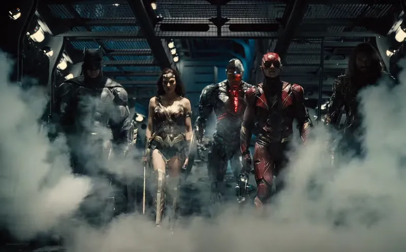 The cast of Justice League.