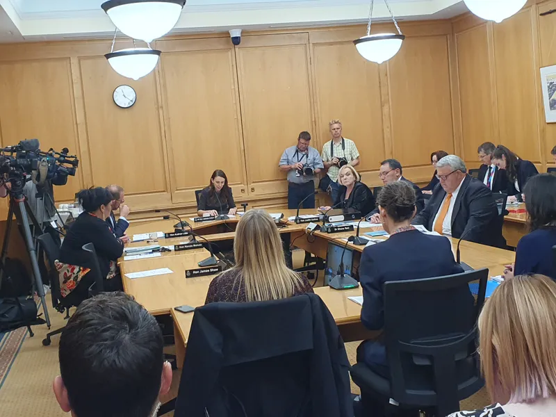 The PM, Judith Collins etc in select committee