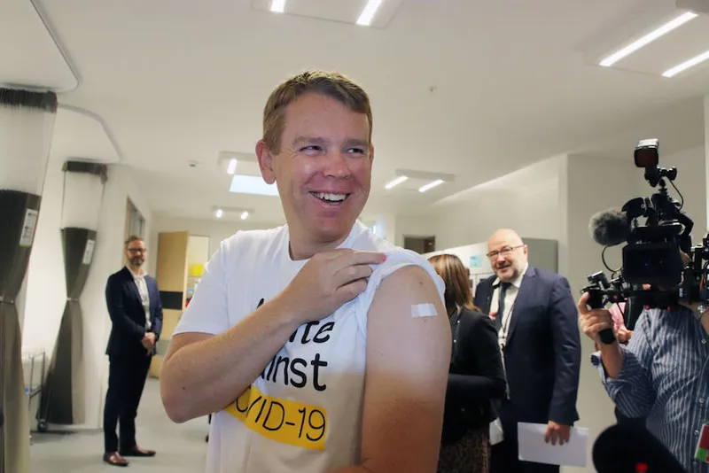 New Zealand Health Minister Receives COVID-19 Vaccine