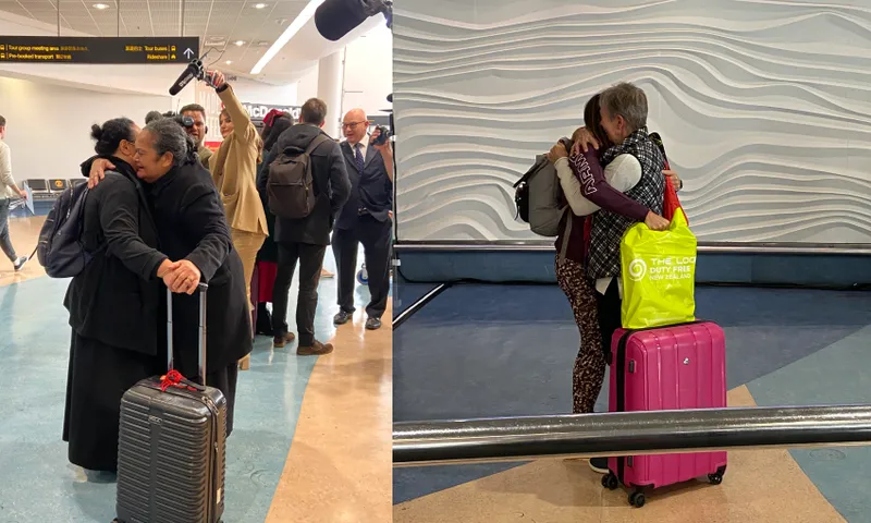 Hugs at the airport