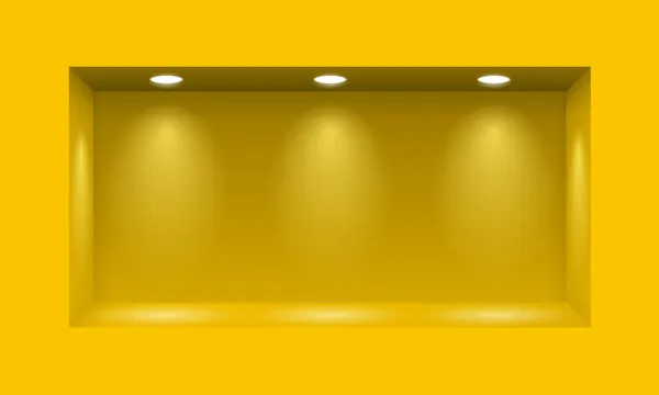 Yellow wall niche