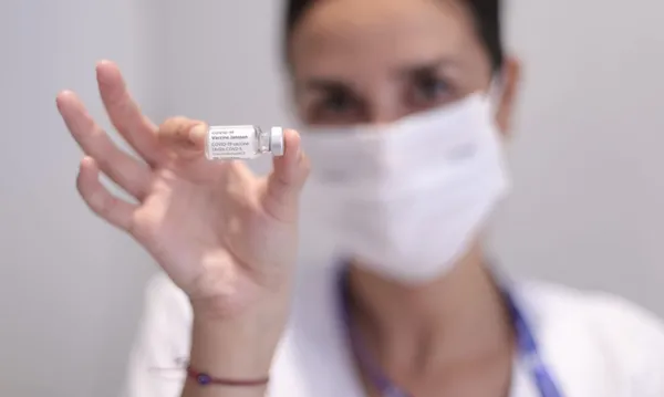 janssen jab health worker in spain getty