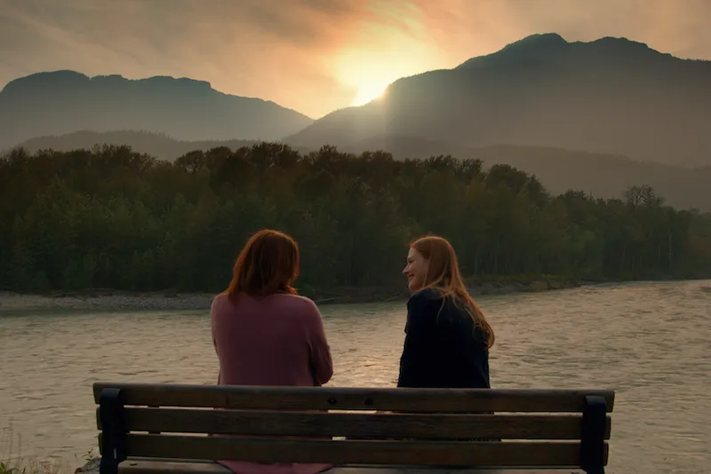 VIRGIN RIVER (L to R) LAUREN HAMMERSLEY as CHARMAINE and ALEXANDRA BRECKENRIDGE as MEL MONROE in episode 301 of VIRGI...