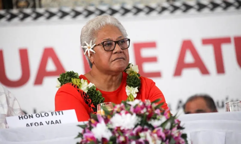 PM Fiame Mata’afa file rnz